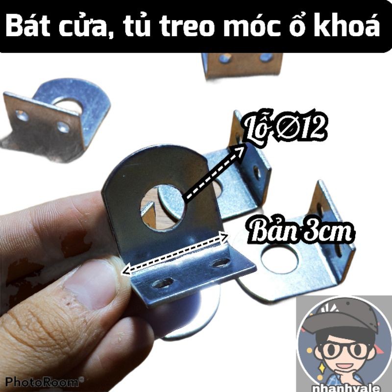 Bát bắt cửa tủ treo móc ổ khoá