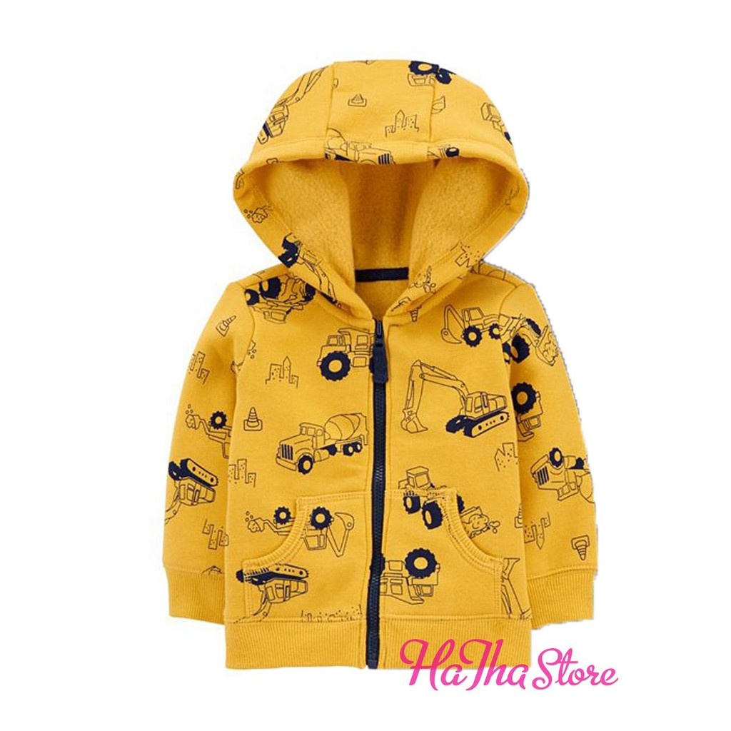 Jacket / Áo khoác thun cotton lót da cá  C'4RT£R cho bé trai