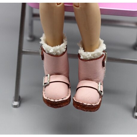 Giày Boot Thời Trang Cho Búp Bê 1/6 Blythes 1/8 BJD 3.7*1.6cm