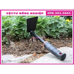 Dụng cụ làm vườn cuốc, cào 2 trong 1 dài 30cm tiện dụng rẻ nhất, tốt nhất thị trường