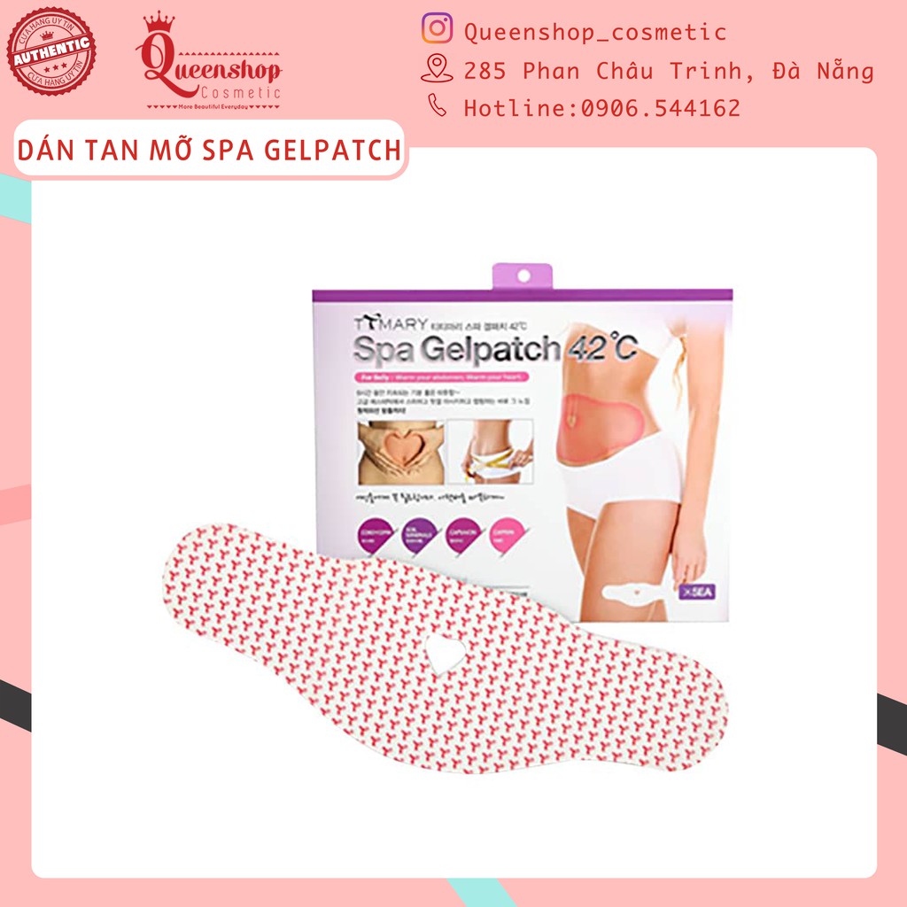 Miếng dán tan mỡ bụng Spa Gelpatch 42°C