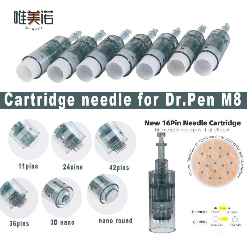 Đầu Kim Microneedle Nano 1 Dr.pen M8 3D Tròn 11/16/24/36/42-Pin Chuyên Dụng Cho Microcrystalline