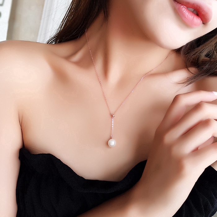 Korean version Fashion Imitation Pearl women clavicle chain/ elegant Pearl Pendant Adjustable alloy Necklace