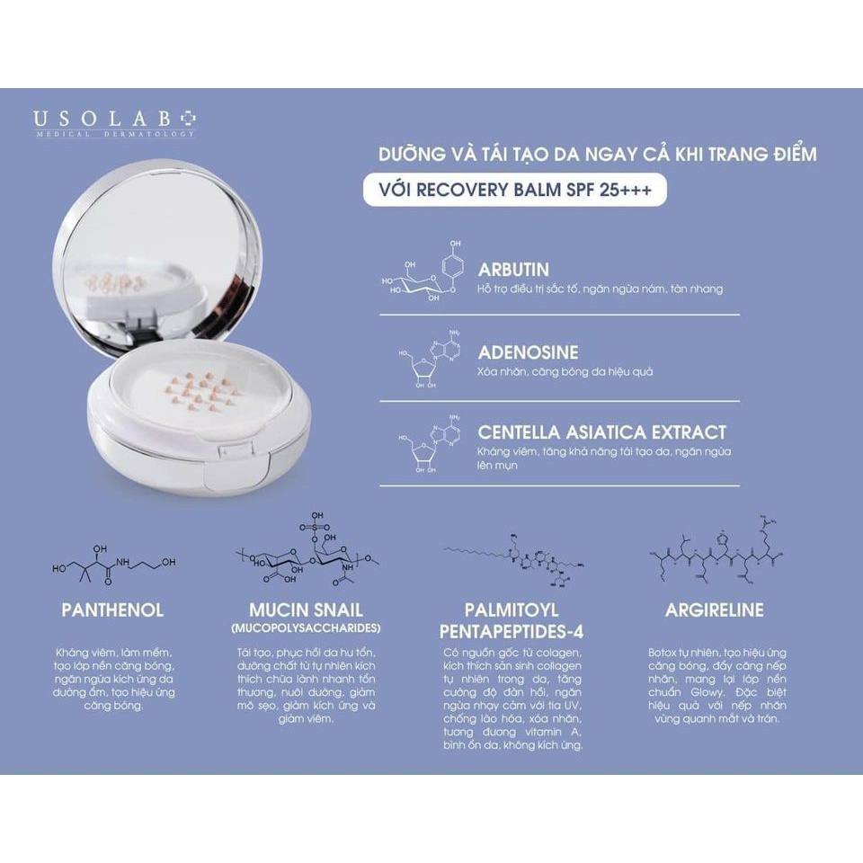 Phấn Nước - Cushion Usolab Recovery Balm SPF25+++ 15g