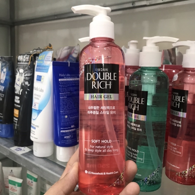 Gel Tạo kiểu Tóc DOUBLE RICH Giữ Nếp Tự Nhiên 250ml