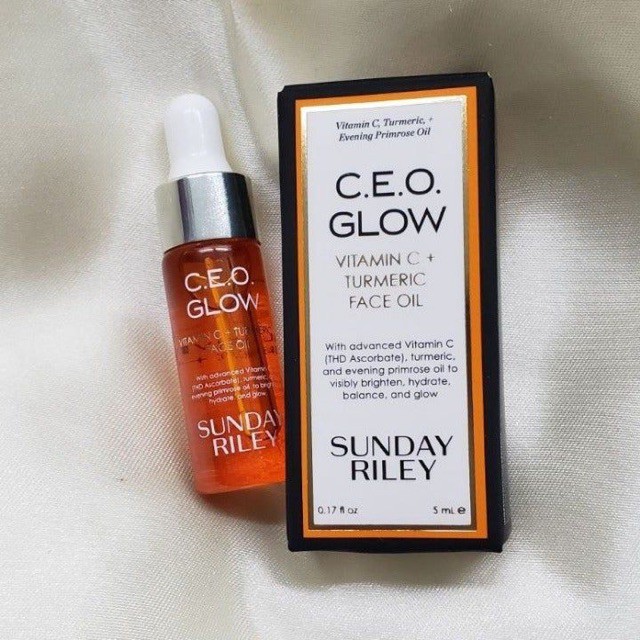 DẦU DƯỠNG SÁNG DA SUNDAY RILEY C.E.O GLOW VITAMIN C + TURMERIC FACE OIL 5ML CHÍNH HÃNG - 7268