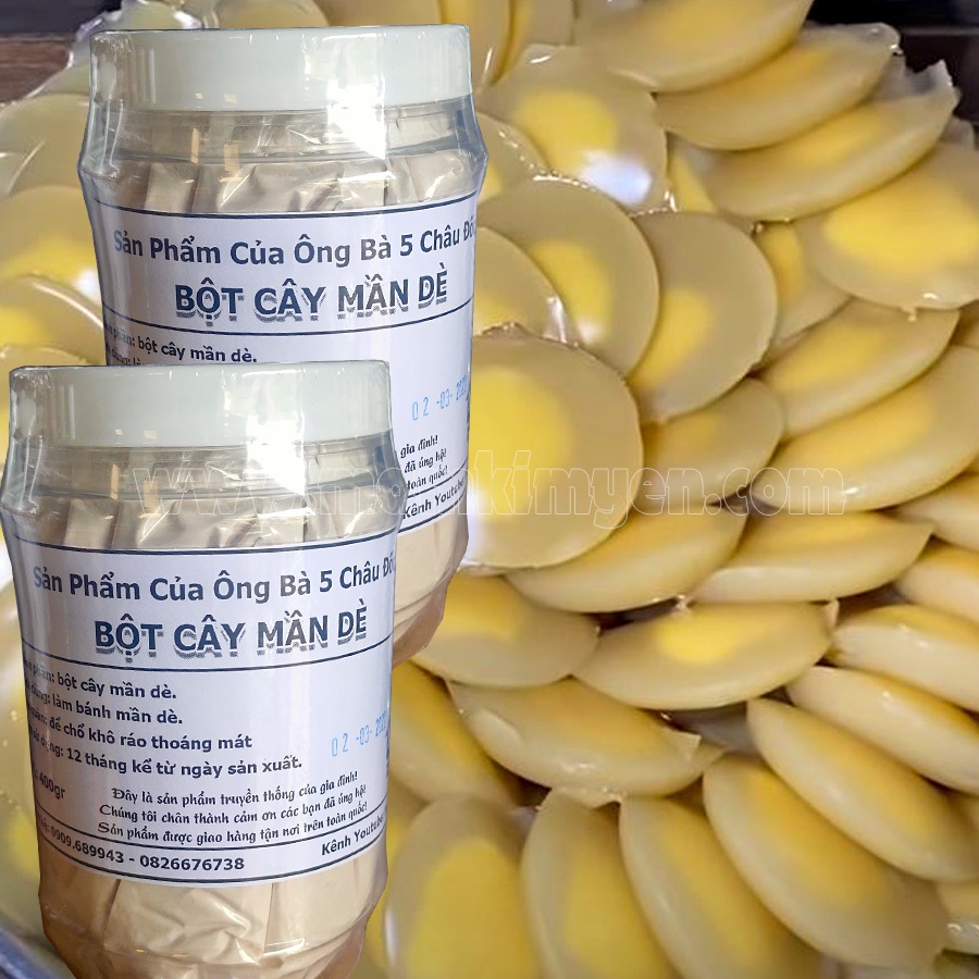 400gr Bột Cây Mần Dè Dùng Làm Bánh Nước Cốt Dừa Đặc Sản Châu Đốc Thơm Ngon