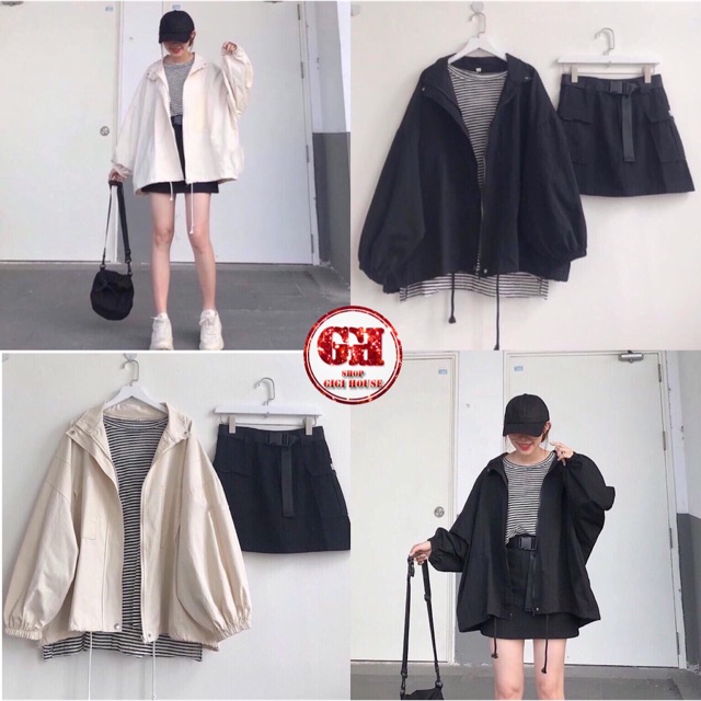FREESHIP 50K - Áo Khoác Kaki HARA Nam, Nữ Unisex