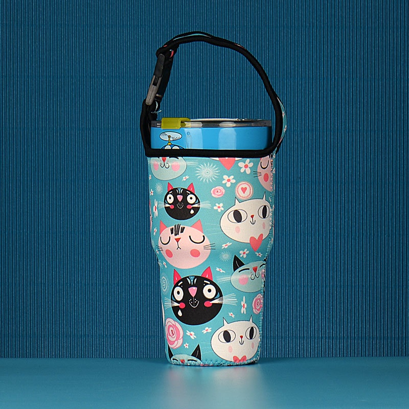 Bộ Cốc Uống Nước Co Giãn Họa Tiết Hoạt Hình Sáng Tạo