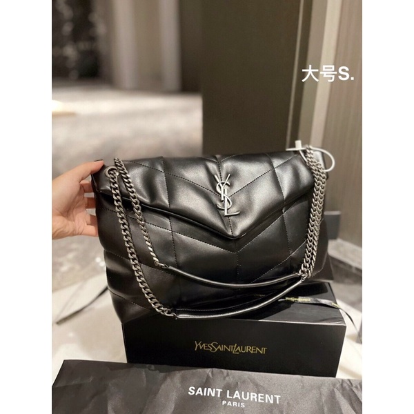 Túi xách Ysl sz 33 chất da thật da mềm, đường may siêu nét có ảnh thật