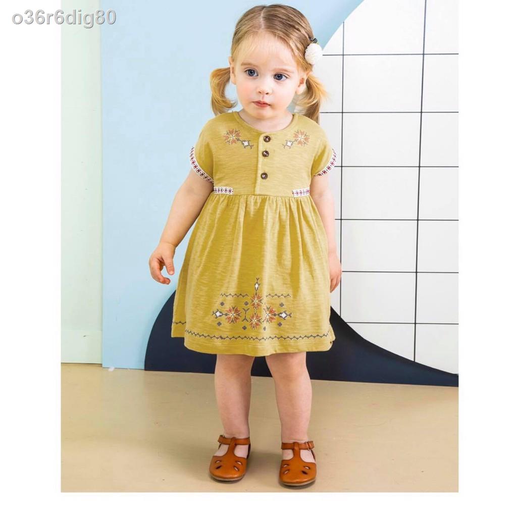 o36r6dig80Váy cotton Pimpollo cúc ngực phối nẹp thổ cẩm. HA0495 (2 màu)