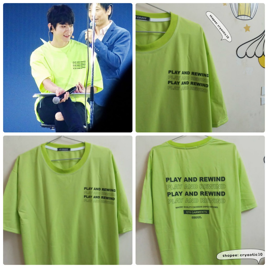 Áo tay lửng Baekhuyn EXO Play and Rewind unisex