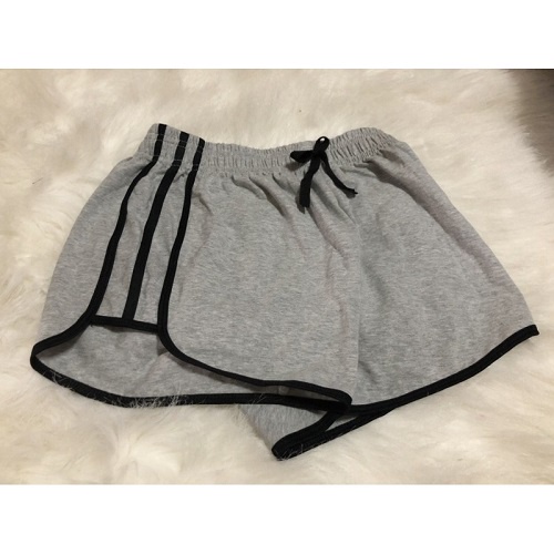 Quần short thể thao nữ CHIPXINHXK  phối 3 sọc, chất cotton mềm mịn