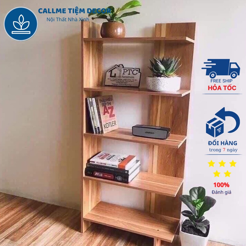 Kệ Sách Gỗ 5 Tầng Đa Năng Hàng Chắc Chắn Bền Đẹp Rẻ