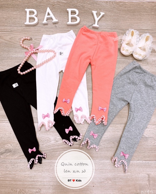 Quần legging nơ cho bé