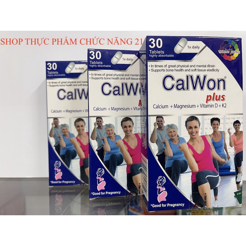 CALWON PLUS Calci + Magne + Vit D + K2 - Bổ sung Canxi hữu cơ, Nhập khẩu từ Đức.