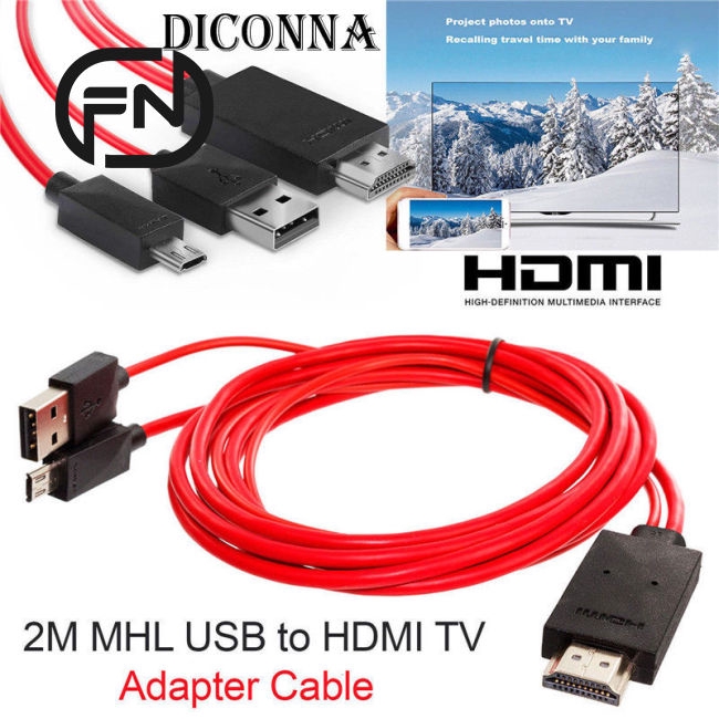 Cáp chuyển đổi Micro USB sang HDMI 1080p HD TV cho điện thoại Android Samsung 11Pin