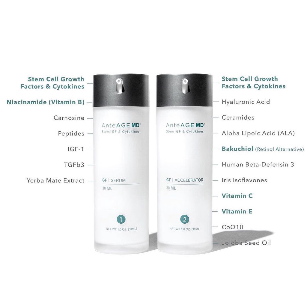 AnteAGE MD GF Serum 30ml serum phục hồi chống lão hóa