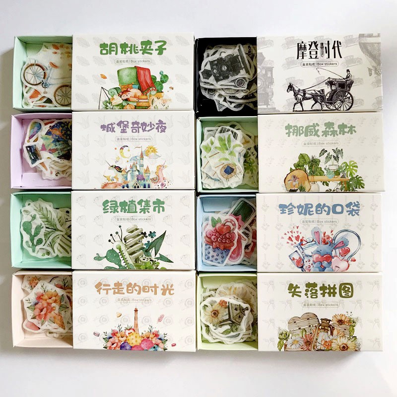 Hộp 40 sticker giấy SH4004 Gachini