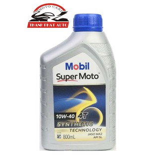 Nhớt xe số cao cấp Mobil Super 4T 10W40 800ml