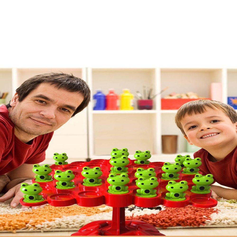 RAINBOW Bộ Đồ Chơi Cân Bằng Ếch Và Cây Nhiều Màu Dành Cho Trẻ Em