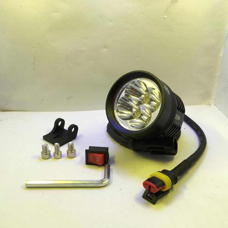 💥COMBO💥Đèn trợ sáng gắn chân Gương L4X full phụ kiện