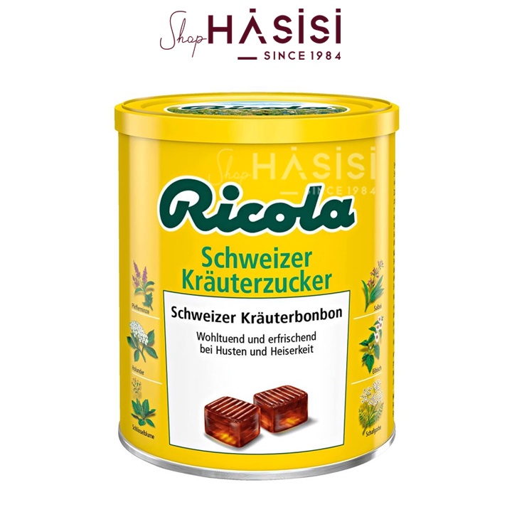 Kẹo Ngâm Thông Cổ Thụy Sĩ RICOLA - Schweizer Krauterzucker 250g