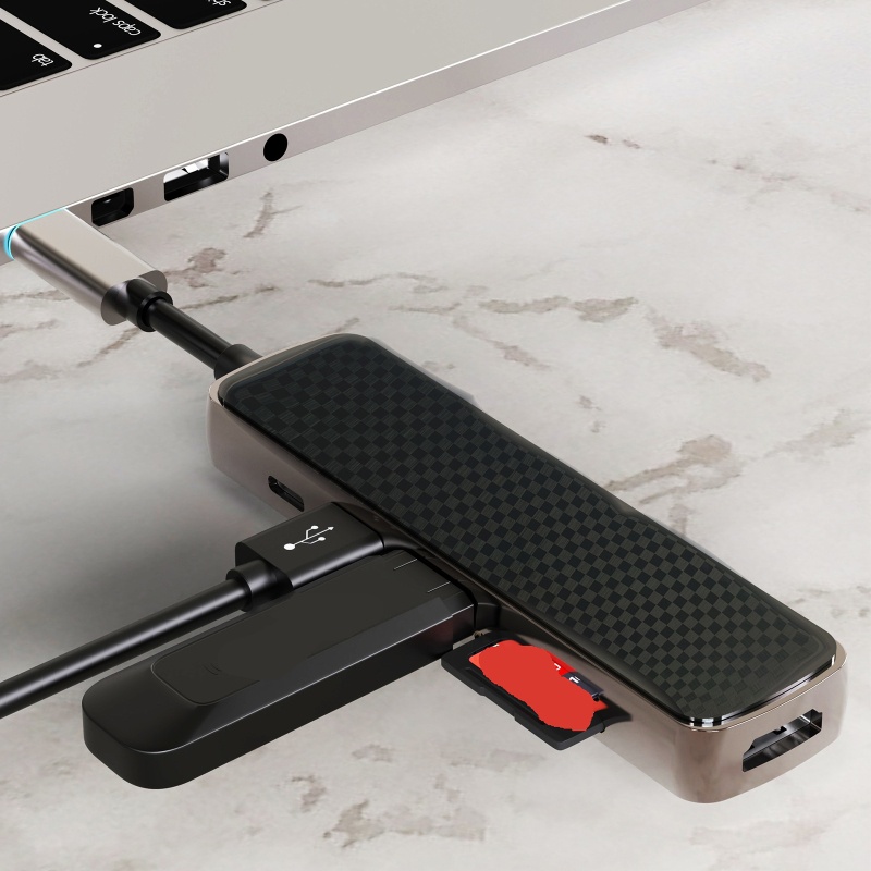 Đầu Chuyển Đổi USB3 0 TF SD Đa Cổng 6 Trong 1 Gọn Nhẹ