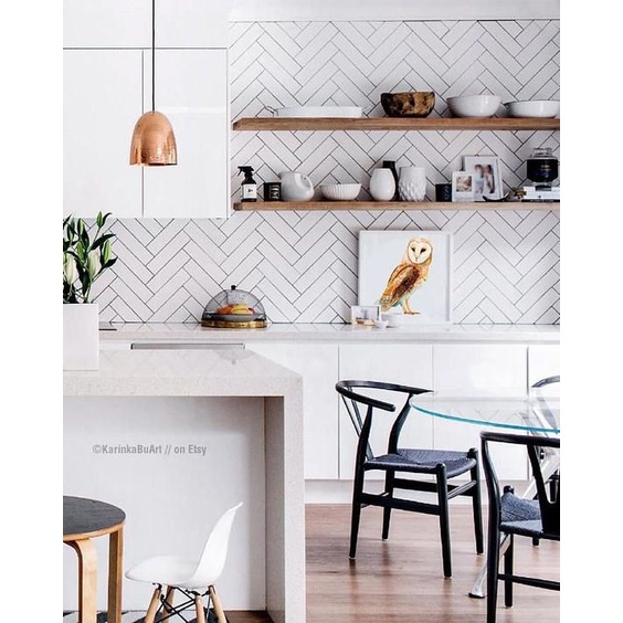 Decal dán bếp cao cấp - Khổ 100x60cm - Decal dán tường chống thấm - Citydecor