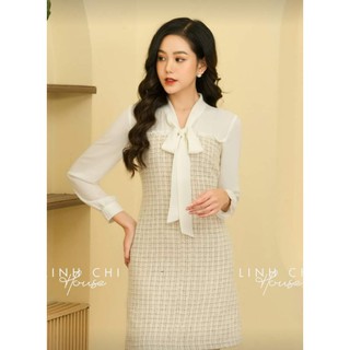 Đầm dạ tweed Linh Chi