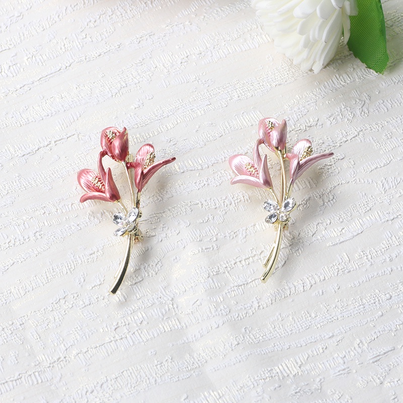 Ghim CàI ÁO HìNh Hoa ĐíNh Kim Cương NgọC Trai Giả ThờI Trang Cho Nữ