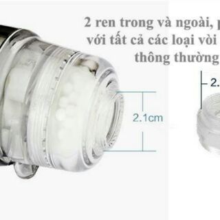 Đầu vòi rửa bát tăng áp, 3 chế độ nước có hạt lọc