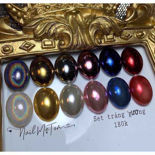 Set tráng gương 6 màu