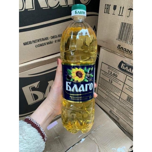 Dầu ăn hướng dương Nga Blago 1lit