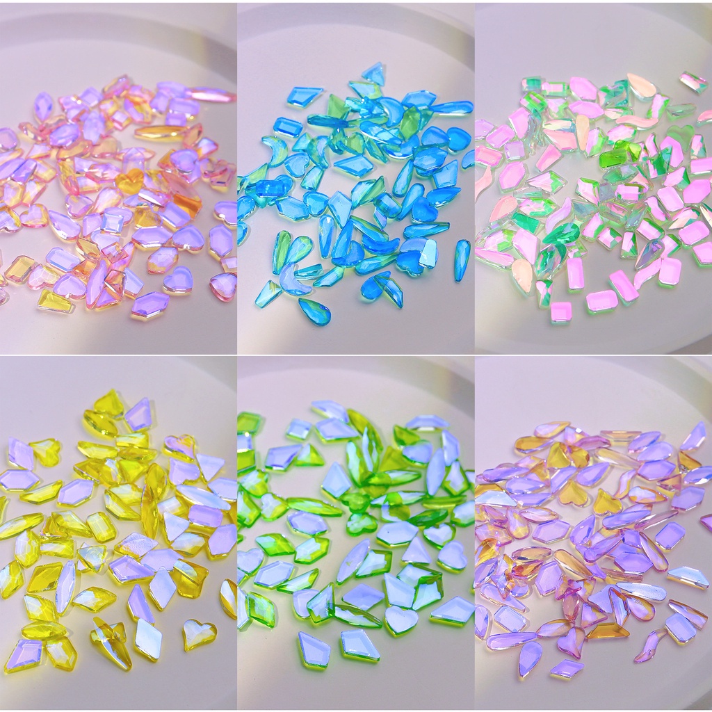 Set hạt cườm đính trang trí móng tay nghệ thuật MISSCHEERING 3D nhiều màu sắc thời trang