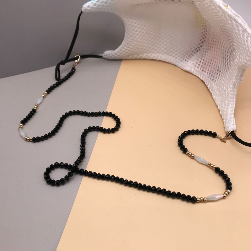 Giá Đỡ Mắt Kính Dạng Chuỗi Hạt Pha Lê Lấp Lánh Kèm Kẹp Tiện Dụng