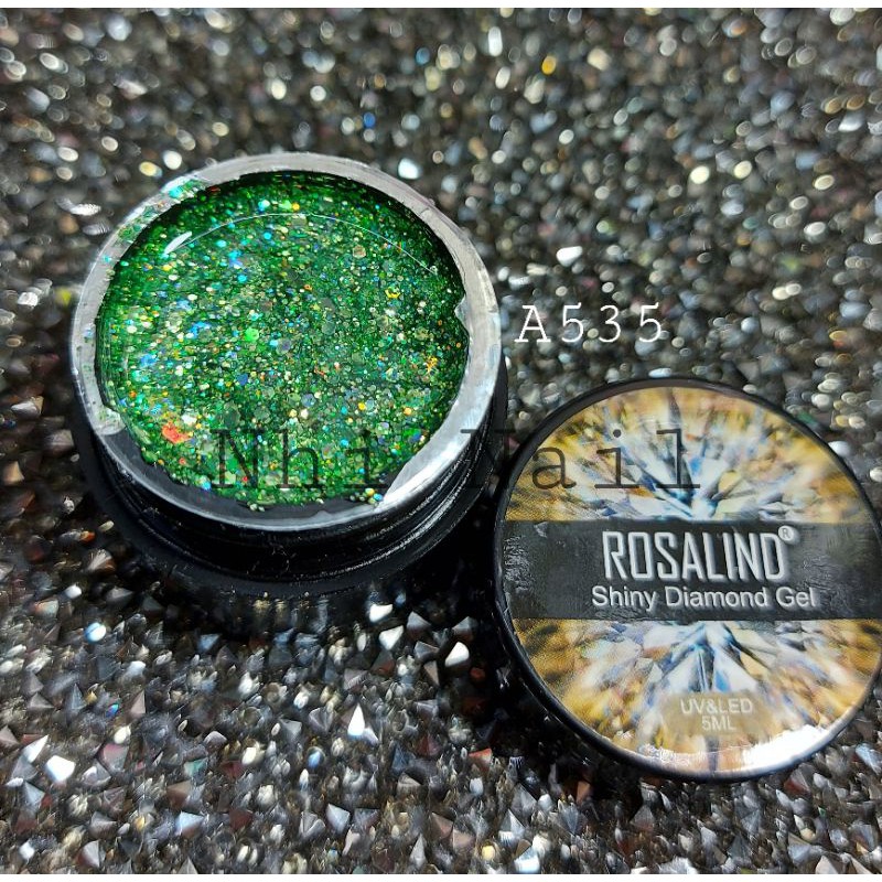 Gel nhủ hạt to lắp lánh sơn hoặc omber