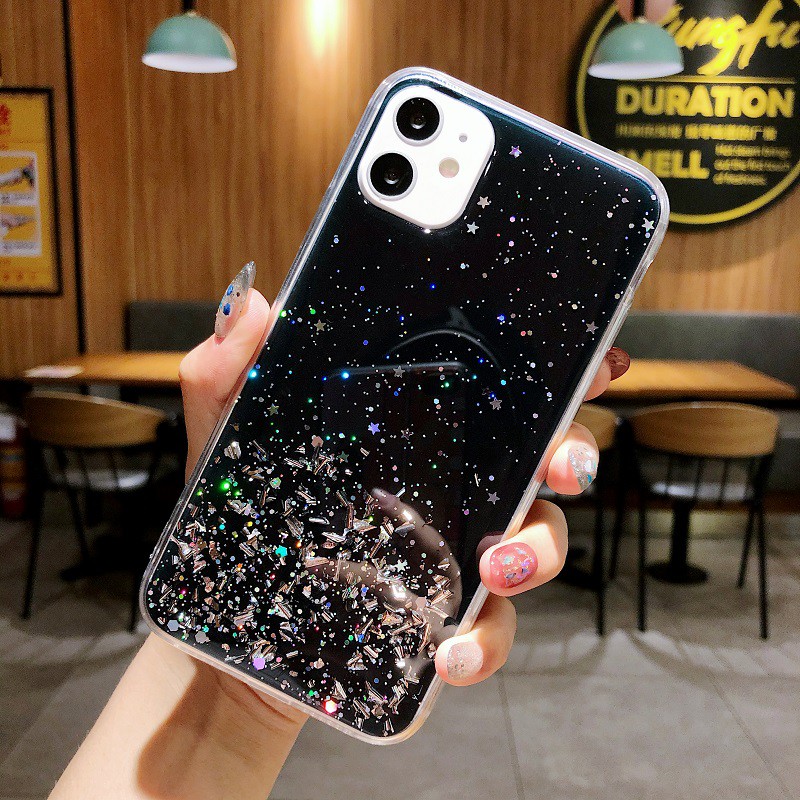 Ốp điện thoại mềm họa tiết kim tuyến lấp lánh cho IPhone 12 Pro Max 11 SE 2020 6s plus 7 8 plus X XR XS MAX | BigBuy360 - bigbuy360.vn