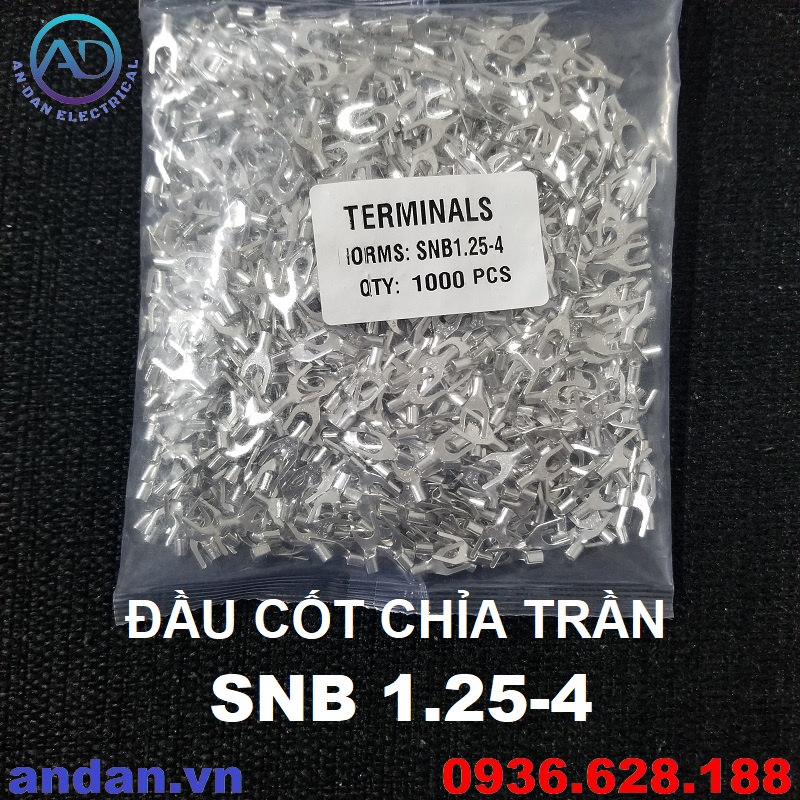 Đầu cốt chỉa trần SNB, Cos chữ Y 1.25-3 1.25-4 2-3 2-4 3.5-5 5.5-5, SNB1.25-3 SNB1.25-4 SNB2-3 SNB2-4 SNB3.5-5 SNB5.5-5