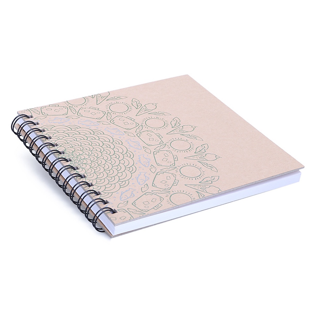 Sổ Vẽ Sketchbook 80 Trang Khai Trí Stationery Gáy Lò Xo - Ocean L