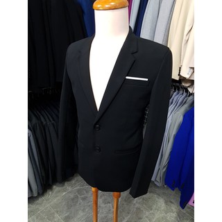 Áo vest nam form suông 2 nút màu đen mềm mịn