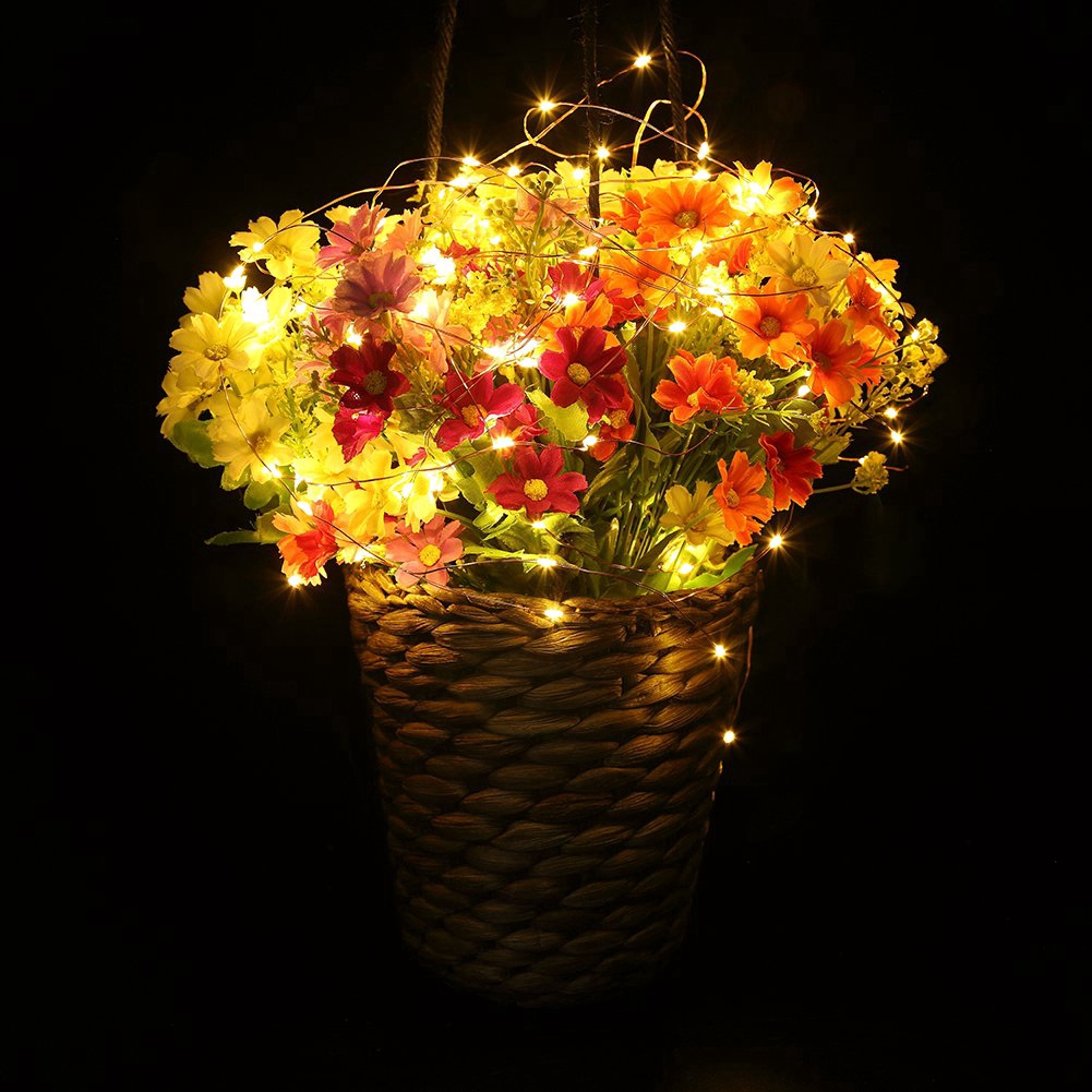 LED String Lights Battery Operated Copper Wire Christmas Wedding Party Fairy Room Decor String Light