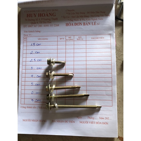 100g vít bắn tôn gỗ,vít bắn tôn đuôi cá đầu lục gác