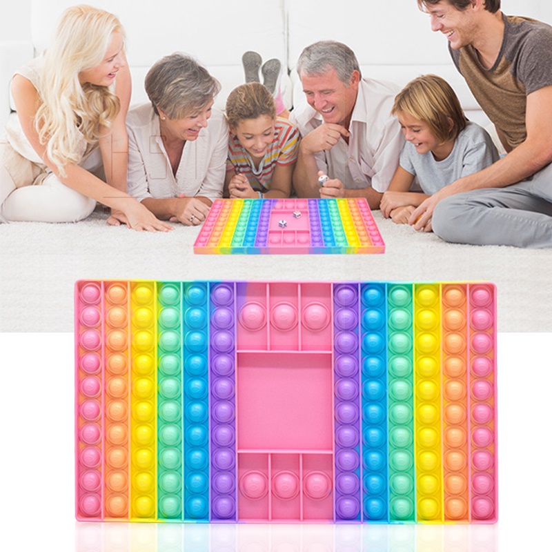 Đồ Chơi Cầm Tay Silicone Nhiều Màu Sắc Giúp Giảm Căng Thẳng Cho Người Lớn Và Trẻ Em