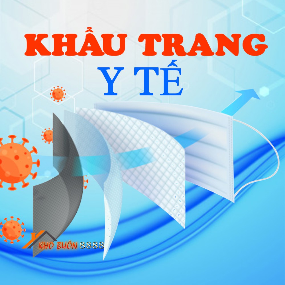 khẩu trang y tế 📦sale📦 4 lớp kháng khuẩn tuyệt đối lọc bụi bẩn độc hại vi khuẩn hộp khẩu trang 50 chiếc sỉ lẻ thanh lý