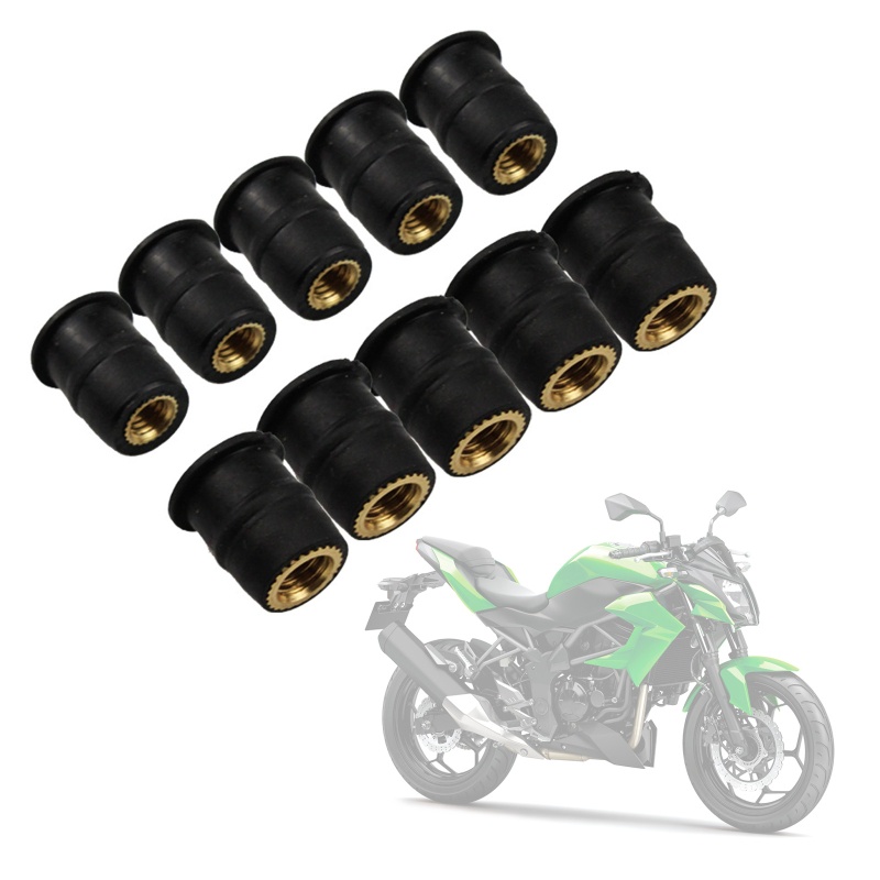 Bộ 10 Ốc Vít M4 M5 M6 Gắn Kính Chắn Gió Xe Máy