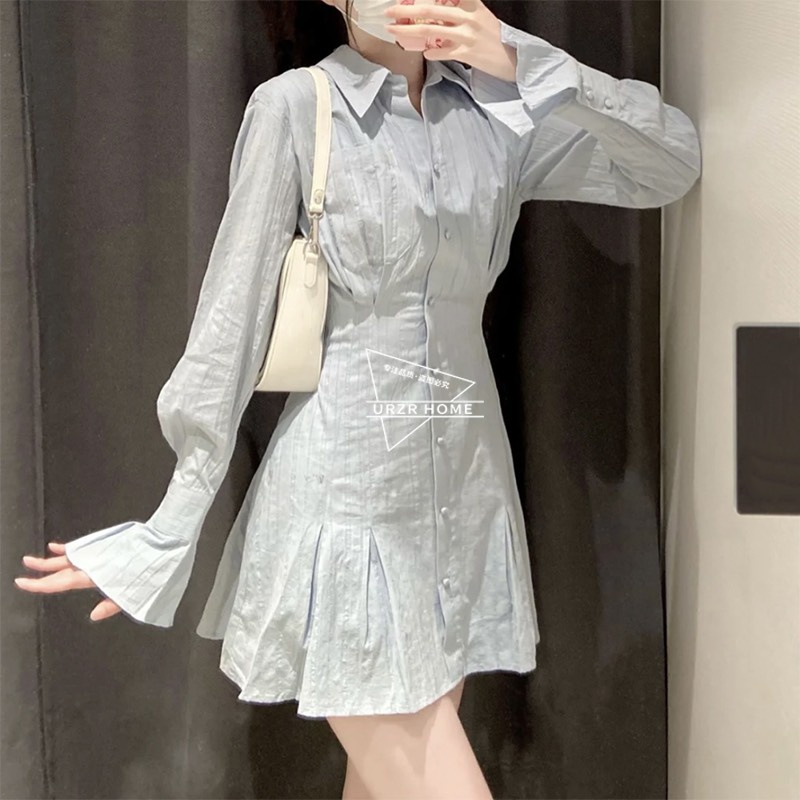 Váy Sơ Mi Dáng Xòe Hàng Quảng Châu Loại 1 M592
