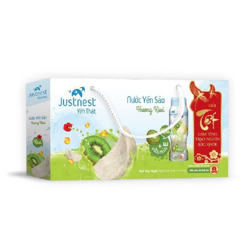 NƯỚC YẾN THẬT JUSTNEST HỘP 6 CHAI (kèm túi giấy ) 5.2022 | BigBuy360 - bigbuy360.vn