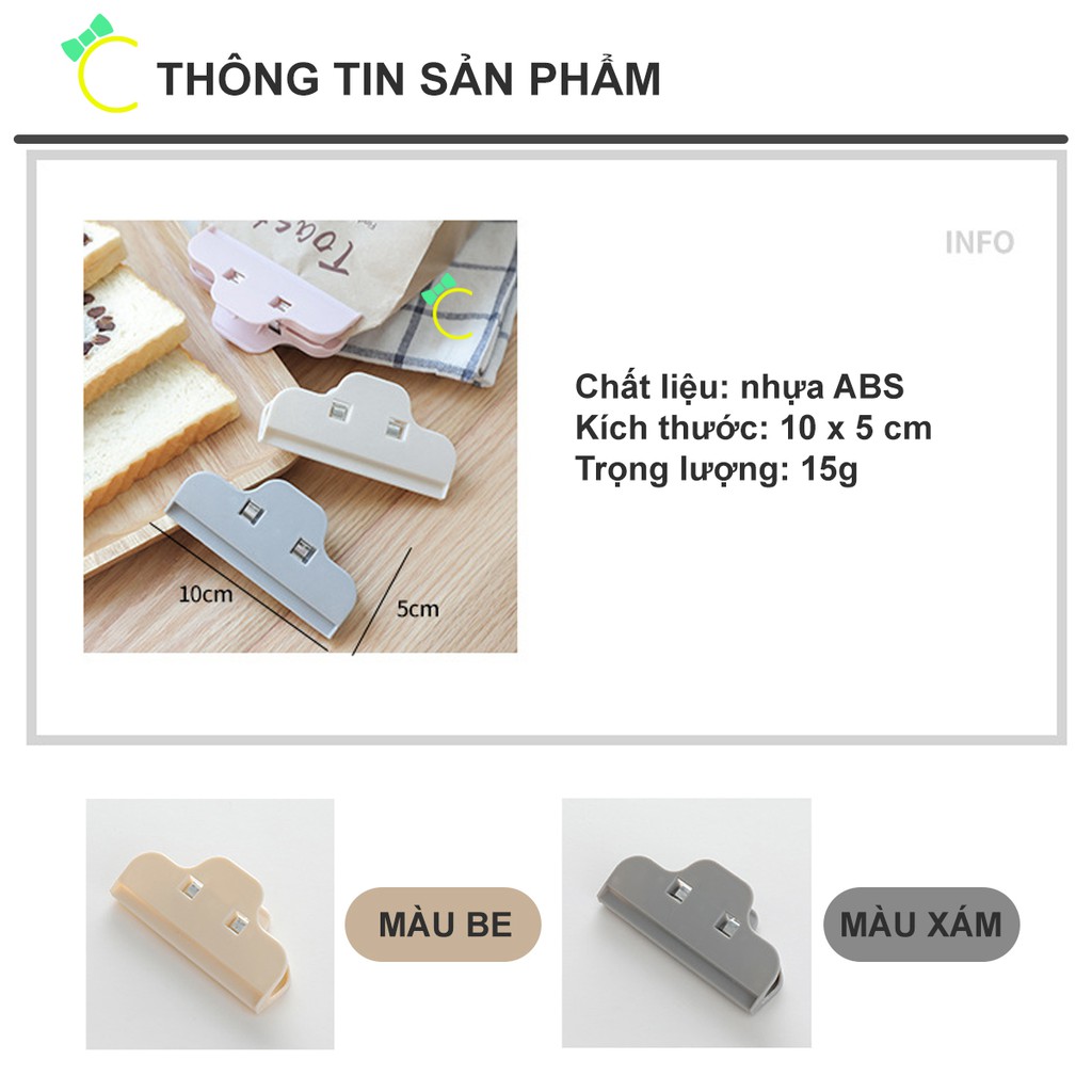 Kẹp miệng túi thay thun buộc bảo quản thức ăn không bị hơi gió và côn trùng - CMPK111 - Cami