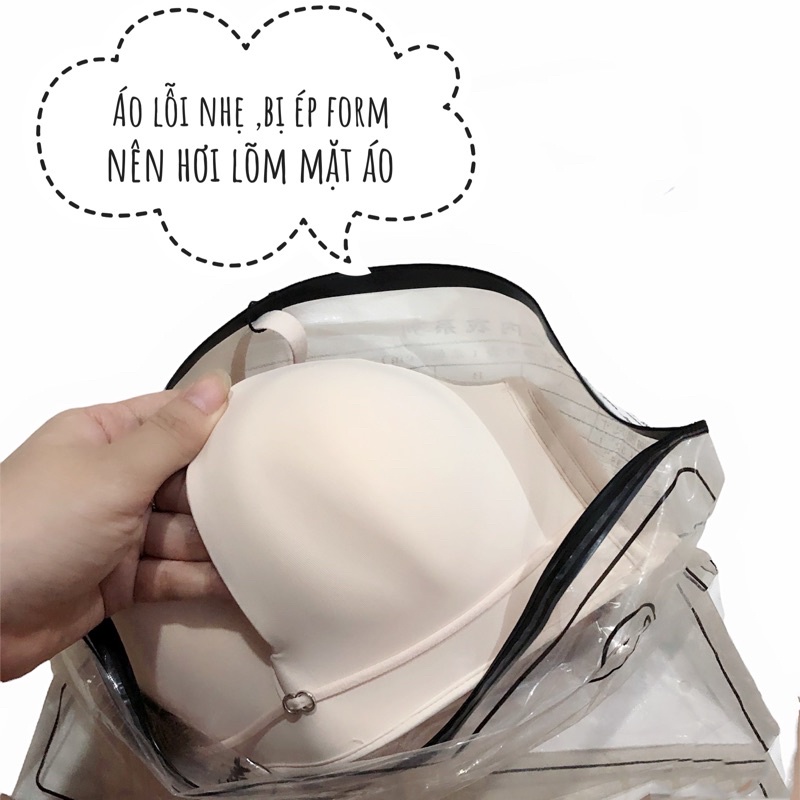 Áo ngực không dây su đúc chống tụt dày 0,5cm mút thông hơi nâng ngực tự nhiên LABRA(M-06)